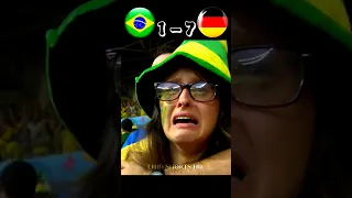 Brazil 🇧🇷 vs Germany 🇩🇪 🤧😭 | Fifa World Cup 2014 | Highlights #shorts #football #youtube