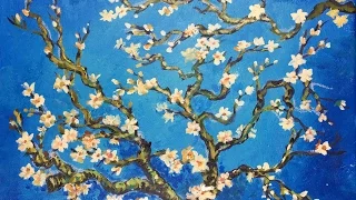 How to Paint Van Gogh's Almond Tree by Ginger Cook - Beginner Acrylic Painting Tutorial