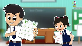 Gattu and Chinki's Result | Result day | English Moral Stories | English Animated | English Cartoon