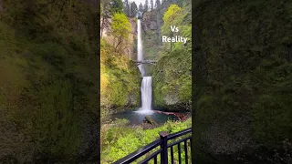 #instagramvsreality #traveling #oregon #pnw #multnomahfalls