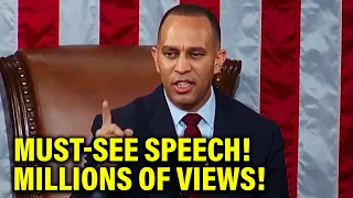 Hakeem Jeffries BRINGS THE HOUSE DOWN in must-see speech of the year