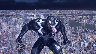 Spider-Man 2 Venom Jumping Off The Highest Building (2023) Venom Free Roam Gameplay PS5 4K 60FPS