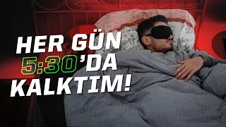 Her Gün 5:30'da Kalkmak Hayatımı Nasıl Değiştirdi? (Uyku Bilimi!)