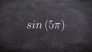 Evaluate for the trig identity Sine