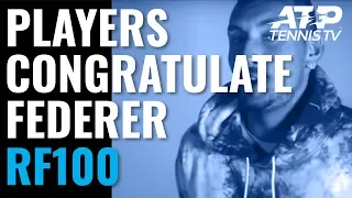 Federer Congratulated by Fellow ATP Players After 100th Title!