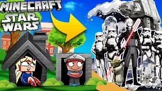 🌊 BAZA VS STAR WARS TSUNAMI - MINECRAFT TSUNAMI CHALLENGE | Vito VS Bella