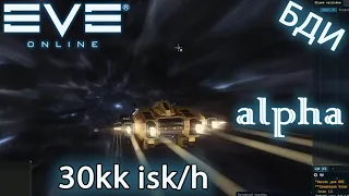 EvE online | 30kk isk/h alpha на газе заработок