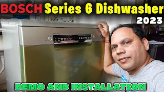 Bosch series 6 dishwasher Installation and Demo by Technician