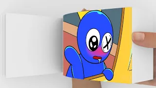 Flipbook ANIMATION Alphabet Lore Real Life | Blue Loves P 💙 | 🌈Rainbow Friends Alphabet Lore Cartoon