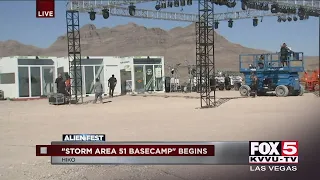 Things take shape at Area 51 Basecamp in Hiko