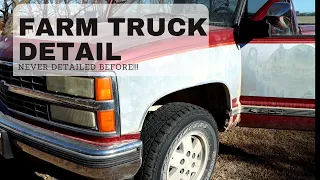 Dirty Farm Truck Interior Cleaning | 1990 Chevy Silverado