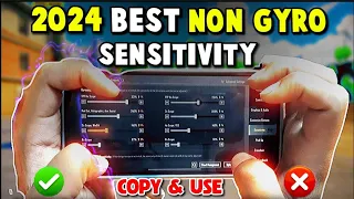 PUBG Best Non Gyro Sensitivity Settings 🔥 Zero Recoil Sensitivity For NON Gyro Copy & Use🆗