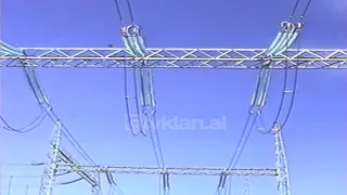 Elbasan, linja e re e tensionit te larte - (20 Shkurt 2002)