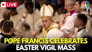 Easter Mass LIVE: Pope Francis Easter Vigil from Vatican Live | St Peter’s Basilica Mass | IN18L