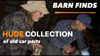 Barn Find: HUGE collection of OLD CAR PARTS 🤯