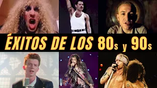 THE BEST OF THE MUSIC OF THE 80's AND 90'S with their NAMES