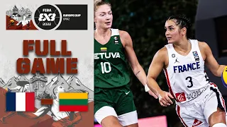 France v Lithuania | Women Quarter-Final | Full Game | FIBA 3x3 Europe Cup 2022