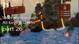 Crash Bandicoot 1 - N.Sane Trilogy 100% walkthrough ( All keys & Gems ) part 26 Lights Out