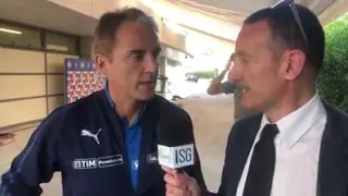 Roberto Mancini, CT della Nazionale Italiana di Calcio, ad Atene per Grecia vs Italia