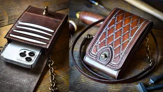 Making A Custom Designed Leather Cell Phone Bag - Leather Craft