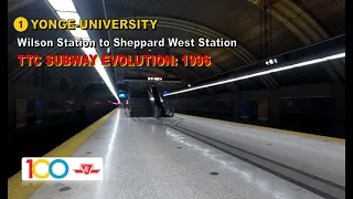 TTC POV Walk: Wilson Station to Sheppard West Station (TTC Subway Evolution: 1996)