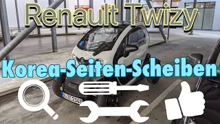 Renault Twizy : wirklich alles über Korea Scheiben / no ELIA / no Twy-Rain / no GasPower