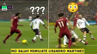 😳 Mo Salah humiliated Lisandro Martinez during Liverpool vs Manchester United 7-0