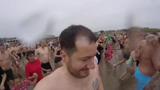 2017 Barry Island New Year's Day dip. (It was freezing)