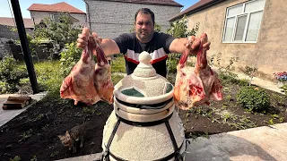 I bought a Tandoor oven. Lamb meat in a tandoor for the whole family