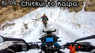 Snow Ride on KTM Adventure 390 | Chitkul to Kalpa | Winter Spiti Ep. 04