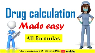 Drug calculation made easy with 4 simple formulas | Exam tips and Tricks | NCLEX questions | NURSE?