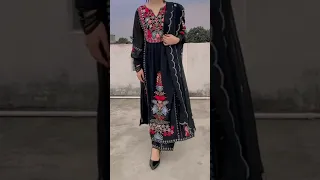 Meesho Pakistani suit haul 🖤🖤🖤 #shorts #meesho #shortsvideo #unboxing