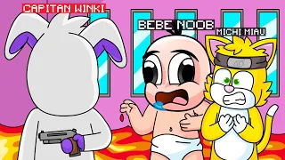 ¿QUIÉN ES EL ASESINO? 😂 ¿PUEDES ADIVINARLO? 🔪😱 | MICHI MIAU CON BEBE NOOB Y CAPITAN WINKI MINECRAFT