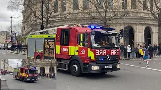 Soho double pump+pump ladder  response-London fire brigade