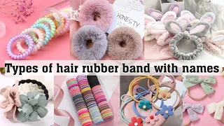 Types of hair rubber band with names||THE TRENDY GIRL