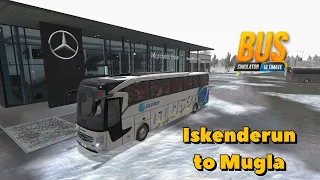 Bus Simulator Ultimate - Iskenderun to Mugla | Gameplay | Snow Weather
