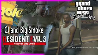 GTA San Andreas CJ and Big Smoke In Resident Evil 3 REMAKE {PC MOD}