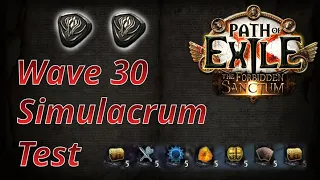 [PoE 3.20] How many divines per hour? - Wave 30 Simulacrum Test