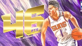 Devin Booker 46 Points vs 76ers! Suns vs 76ers 2017-18 Season