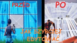 Jak SZYBCIEJ edytować w Fortnite (Pad/PC/Telefon)