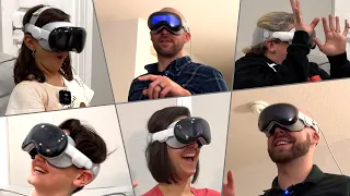 First-Time Reactions to Apple Vision Pro!