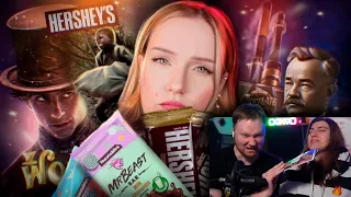 УНИЧТОЖАЯ ШОКОЛАД: Реальная история Вилли Вонки, MrBeast против HERSHEY’s | РЕАКЦИЯ на Jane Kravitz