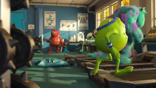 Mike vs Sulley rivalry scene (Monsters University 2013)