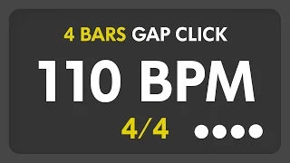 110 BPM - Gap Click - 4 Bars (4/4)