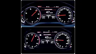 Audi A8 4.2 TDI (385hp) VS Audi A8 W12 (500hp)  0-180km/h