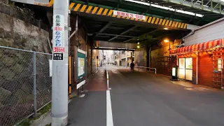 【4K】A walk from Tokyo Minowa to Asakusa at evening