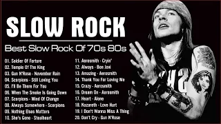 💯 Best Slow Rock Ballads 80s, 90s 💯 Scorpions, Aerosmith, Bon Jovi, U2, Nirvana