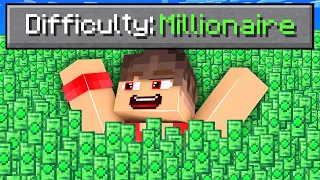 ماين كرافت مع صعوبة الأغنياء !💸😱 ( صهيب المليونير ! )🤑💰  - Millionaire Difficulty