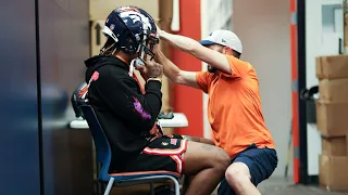 The Broncos' 2022 rookies get fitted for their equipment