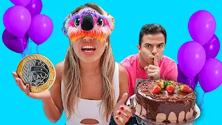 FIZ UMA FESTA SURPRESA PARA MINHA NAMORADA COM APENAS 1 REAL! - MUITO INCRÍVEL!